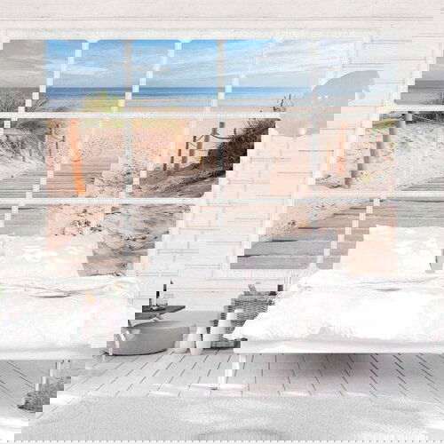  Tapeta - Window &amp beach 100x70 Cene