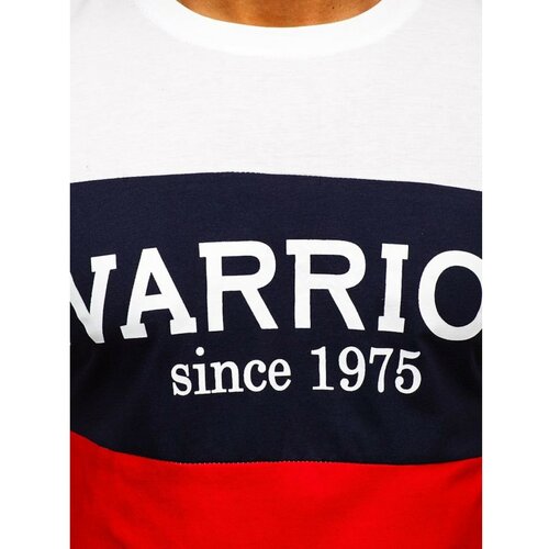 DStreet Pánské tričko s potiskem "WARRIOR" 100693 - červená, Cene