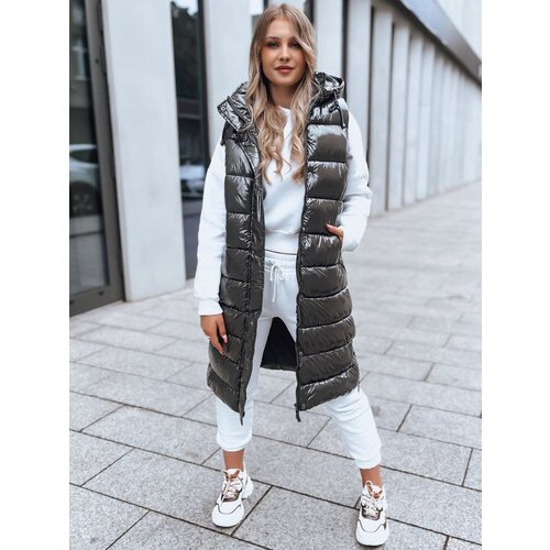 DStreet Women's quilted vest GANTINI dark gray Cene