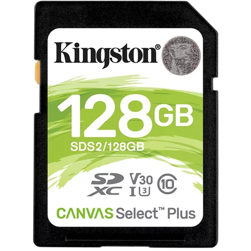 Kingston Spominska kartica Canvas Select Plus SDXC Class 10 UHS-I U1, 128 GB
