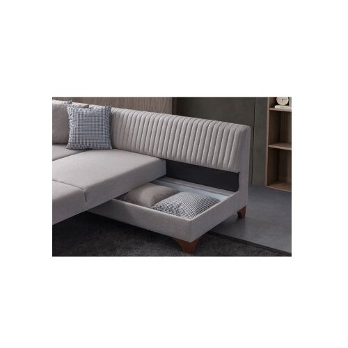 Atelier Del Sofa Ugaona garnitura Zapad Desno, 230 x 285 cm, Krem Slike