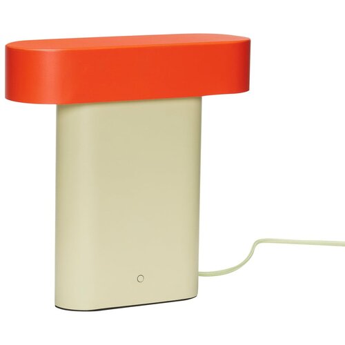 Hübsch Oranžna/bež namizna svetilka (višina 25 cm) Sleek – Cene