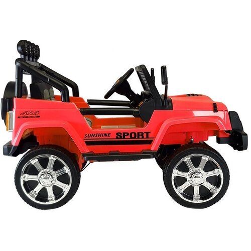  Auto na akumulator S2388 Jeep 4x4 - crveni Slike