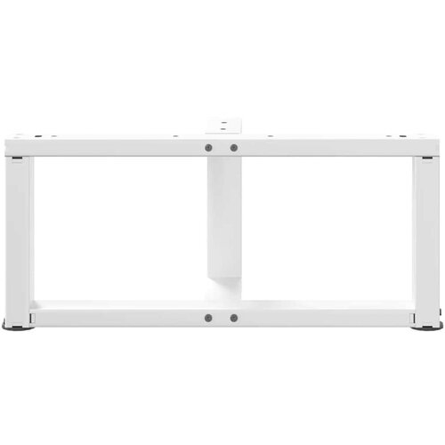  Noge za stolić T-oblika 2 kom bijele 60x25x(30-31) cm čelik Slike