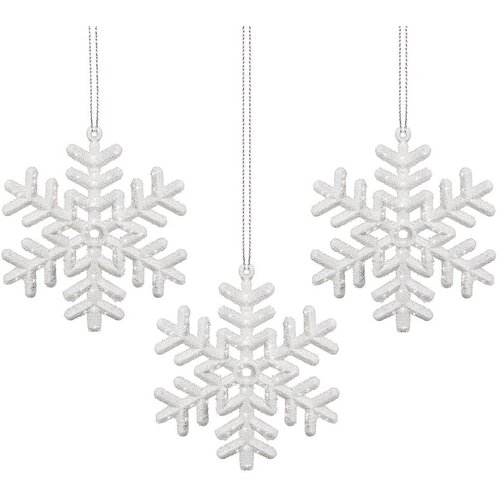  Set Ukrasa za Božićno Drvce - Zvjezdice 9,5 cm, 3 komada Cene