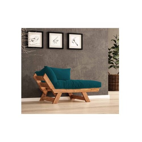 Hanah home Vrtna sofa sa jednim sedištem i jastukom, Tikovina-plava Cene
