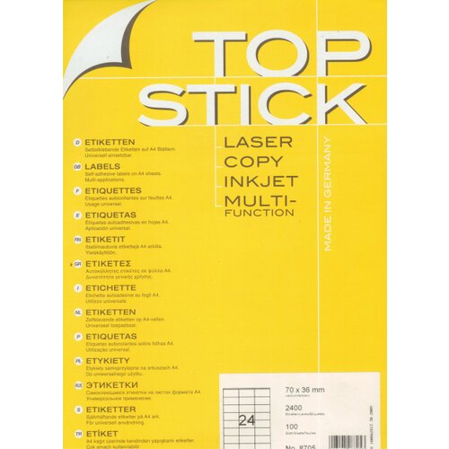 Herma etikete topstick 17,8X10 A4/270 1/100 ( 02H876001 ) Slike
