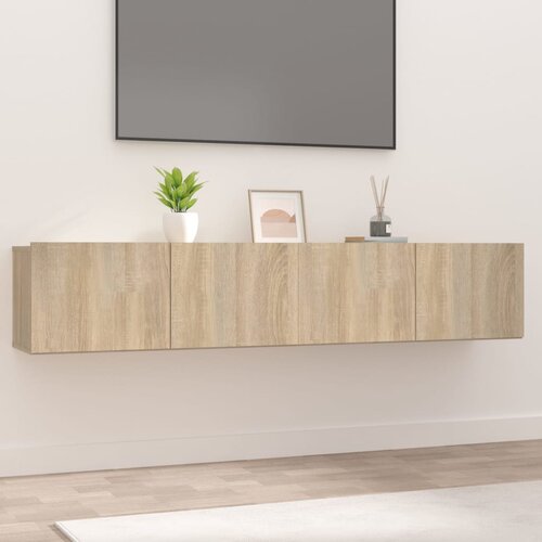 The Living Store TV omarica 2 kosa sonoma hrast 80x30x30 cm inženirski les - TV Omarica, (21374652) Slike