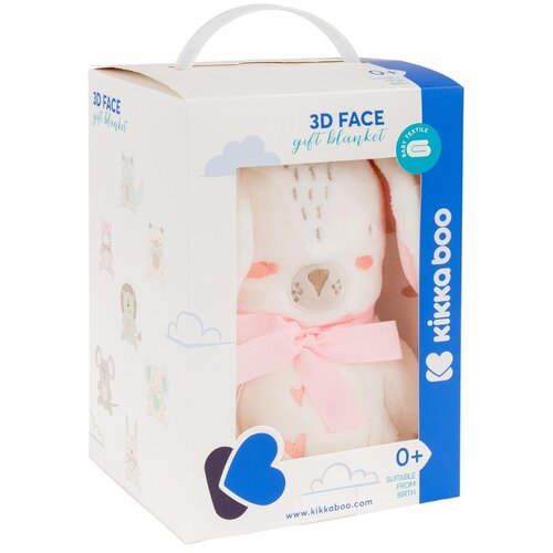 Kikka Boo baby ćebence sa 3D vezom 75x100 Rabbits in Love Cene