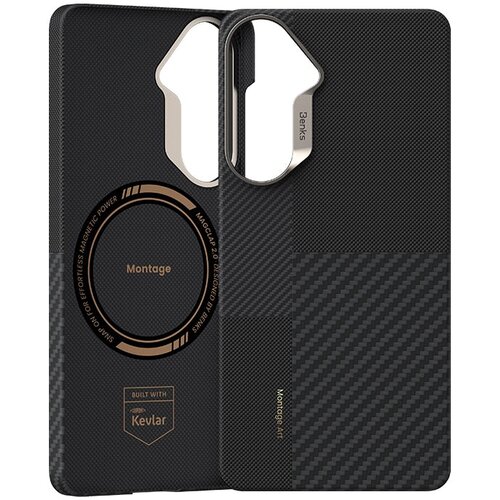 Benks Montage Magnetic Armor Air Kevlar maska s metalnim okvirom za Samsung Galaxy S26 crna Slike