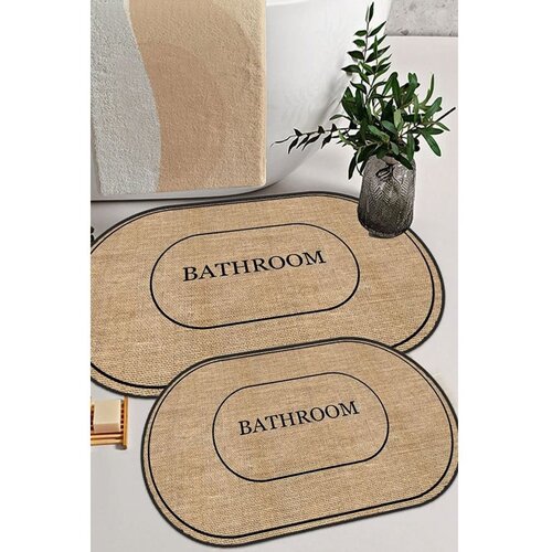 Mila Home Crne/smeđe kupaonske prostirke u setu 2 kom 60x90 cm Jute Look &amp;ndash; Slike