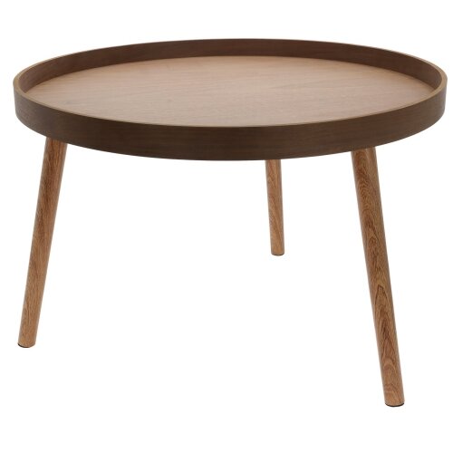  Set od 2 konferencijska stočića VERDE, prečnik 60/38 cm, orah Slike