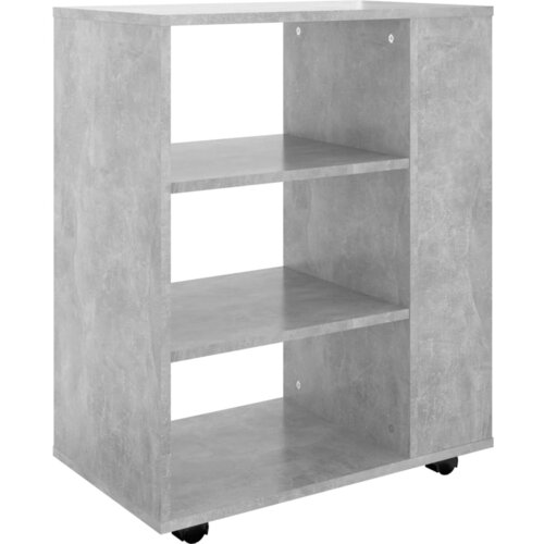 VidaXL omarica na kolesih betonsko siva 60x35x75 cm iverna plo&amp;scaron;ča, (20620695) Slike