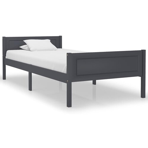  okvir za krevet od masivne borovine sivi 100 x 200 cm Cijene