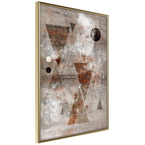 Poster - Brick-Built Triangles 20x30 Slike