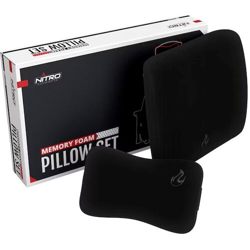 Nitro Concepts Memory Foam Pillow Set Black /Black - foam cushion set Cijene