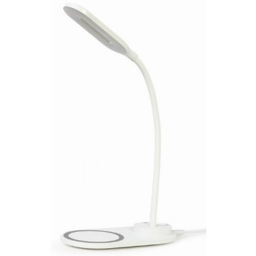 Gembird TA-WPC10-LED-01-MX white led stona lampa + qi bežični punjač max10W Slike