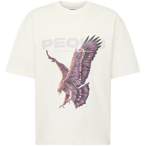 Pequs Majica 'Eagle' boja pijeska / siva / ljubičasta / narančasta
