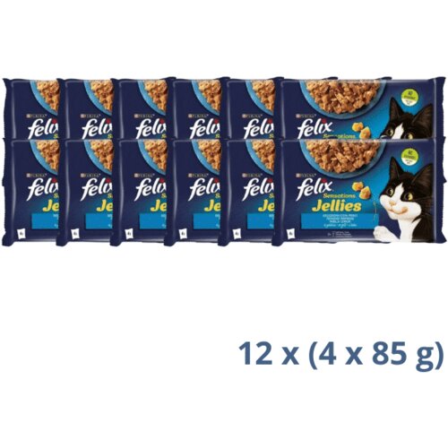 Friskies purina felix sensation multipack za mačke losos 4 x 85 g - 4.08 kg Cene