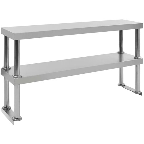  Polica za radni stol s 2 razine 120x30x65 cm nehrđajući čelik Cijene
