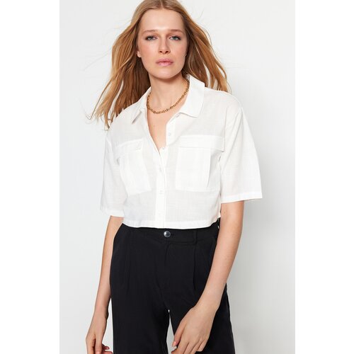 Trendyol Shirt - Ecru - Regular fit Slike