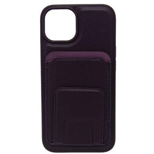  Maska za telefon LEATHER MAGSAFE WALLET za Iphone 14, Ljubičasta Cene