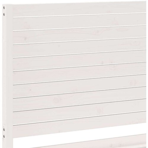 vidaXL Daljši posteljni okvir brez vzmetnice bel 140x210 cm trden les Cene