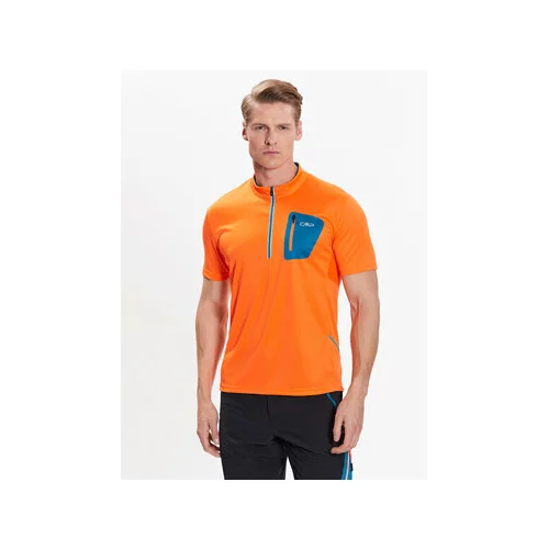 CMP Kolesarska majica 3C89757T Oranžna Regular Fit
