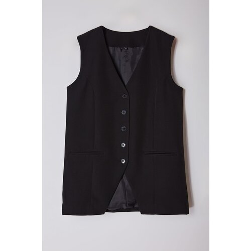 Trendyol black regular woven vest Slike