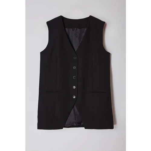 Trendyol Black Regular Woven Vest