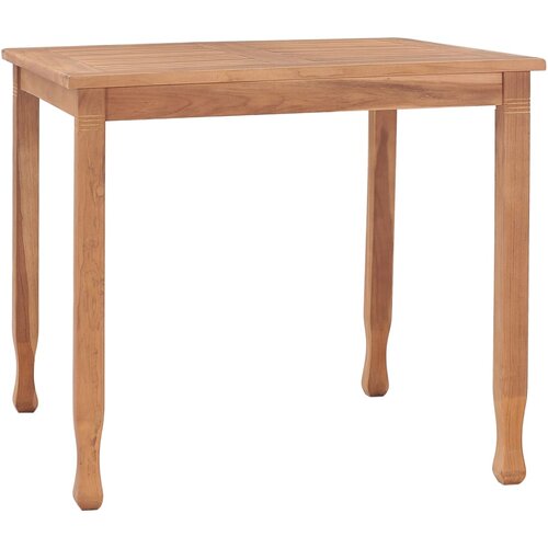 vidaXL Vrtna jedilna miza 85x85x75 cm trdna tikovina Cene