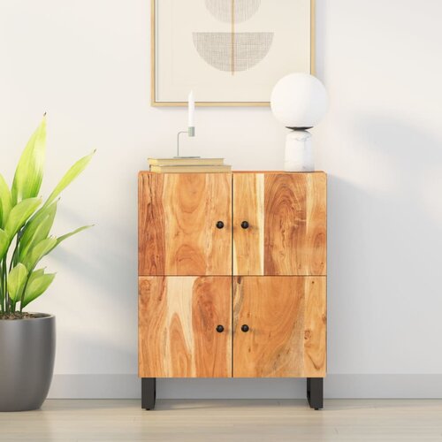 VidaXL Komoda s 4 vrati 60x33x75 cm trden akacijev les Slike
