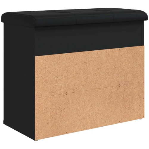  Klupa za cipele crna 62x32x50 cm od konstruiranog drva Slike