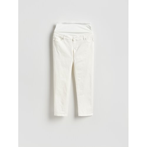 Reserved Mom fit traperice - bijela Cene