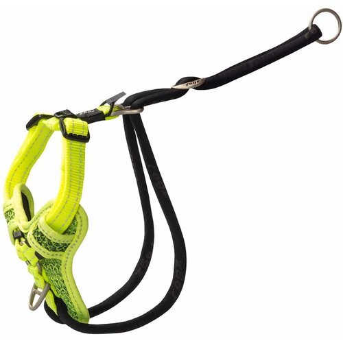 Rogz stop-pull am za pse sa mekim užetom ispod prednjih nogu m — obim grudi 32–52 cm neon žuta Cene