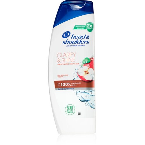 Head &amp;amp; Shoulders Clarify&amp;amp;Shine Apple Cider &amp;scaron;ampon proti prhljaju 400 ml Slike