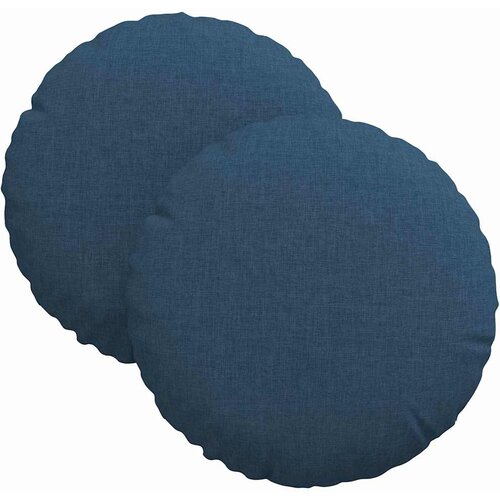  Jastučići za sjedenje 2 pcs Plava &amp;Oslash;30 x 13 cm tkanina Slike