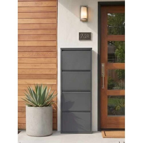 Hanah home cipelarnik 4 Doors, 50 cm, antracit Cene