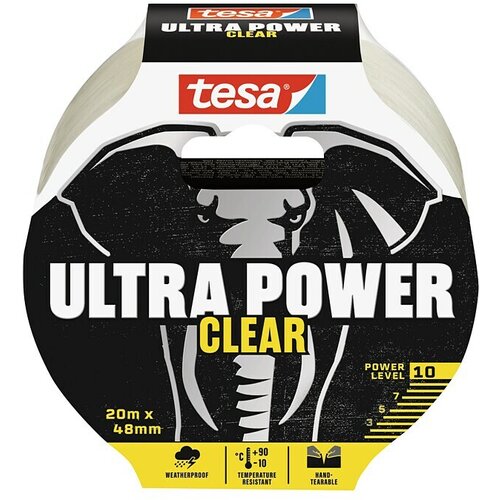 Tesa Ultra Power Ljepljiva traka za popravak (Prozirno, 20 m x 50 mm) Slike