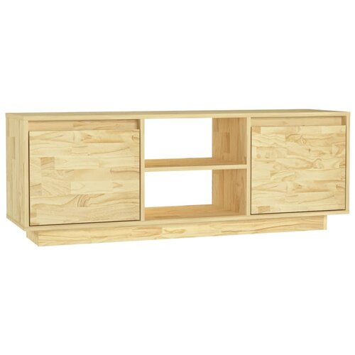 Maison Chic TV omarica - TV stojalo - Televizijska omarica 110x30x40 cm trdna borovina, (21698724) Slike