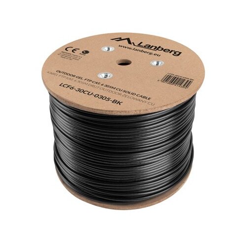 Lanberg LCF6-30CU-0305-BK networking cable Black 305 m Cat.6 outdoor Cijene