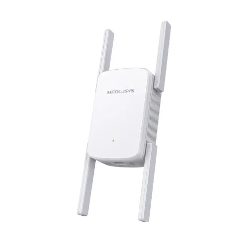 Mercusys Extender ME50G AC1900 Wi-Fi proširenje opsega, 600 Mbps na 2,4 GHz + 1300 Mbps na 5 GHz, 4× fiksne vanjske antene, 1× gigabitni port, priklju