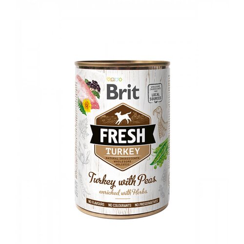 Brit Fresh Turkey with Peas - vlažna hrana za pse sa ćuretinom i gra&scaron;kom (400g) Cene
