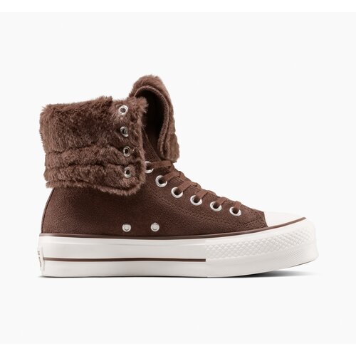 Converse Ženske patike chuck taylor all star fold-over lift platform xhi faux fur Cene