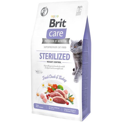 Brit Care Grain-Free Sterilized Weight Control - Varčno pakiranje: 2 x 7 kg Cene