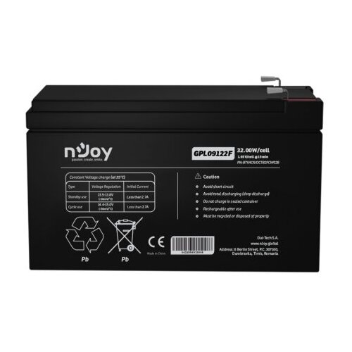 Njoy GPL09122F baterija za UPS 12V 9Ah (BTVACIUOCTB2FCW02B) Slike