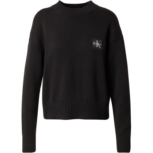 Calvin Klein Jeans Pulover črna / bela Slike
