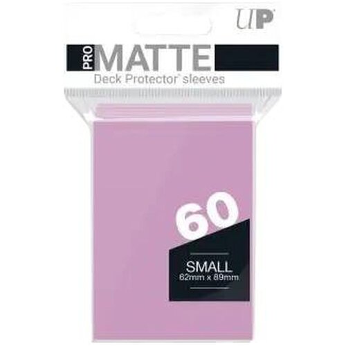 Ultra PRO Matte Small Desk Protector Sleeves 60 - Pink Cene