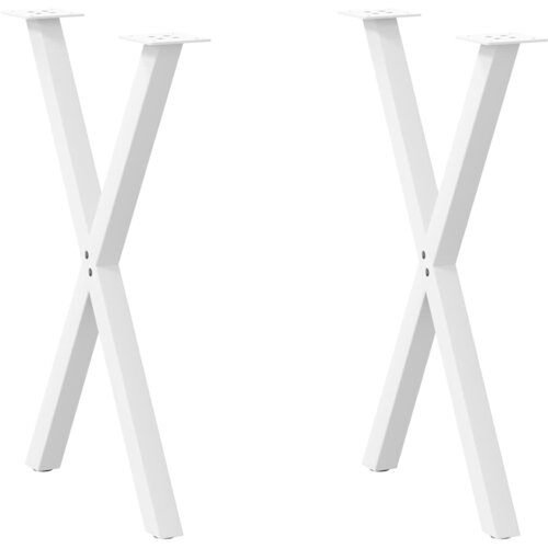  Noge za blagovaonski stol u obliku slova X, 2 kom, bijele, 57 x (72-73) cm, čelik Cijene