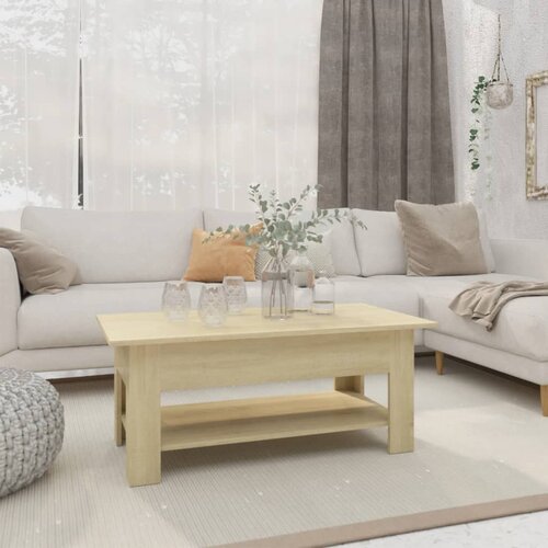 The Living Store Klubska mizica sonoma hrast 102x55x42 cm iverna plošča - Klubska Mizica, (21574833) Cene